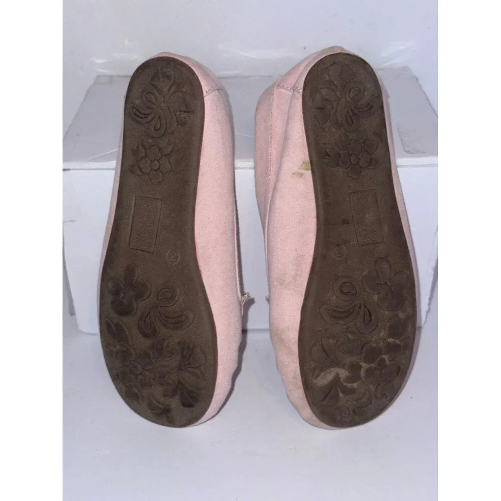 Cynthia Rowley size 3 Pink Bow Kids Moccasins